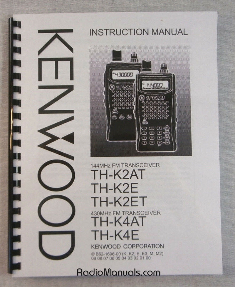 Kenwood TH-K2AT, TH-K4AT Instruction Manual - Click Image to Close